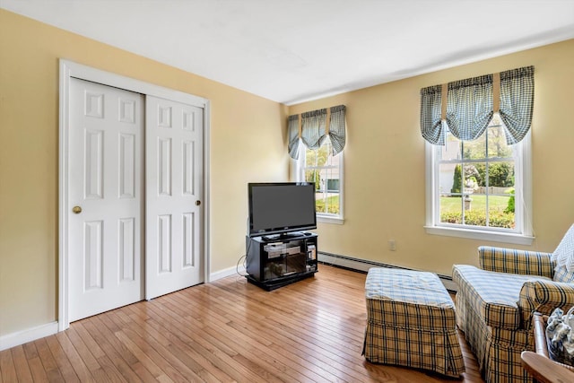 72 Rosemary Ln, Centerville, MA 02632 - living area with hardwood / wood-style floors and baseboards