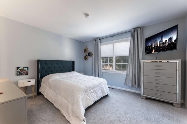 bedroom with carpet floors