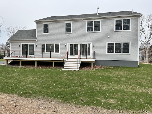 LOT487 Menauhant Rd, East Falmouth, MA 02536 - rear view of property featuring a yard and a deck