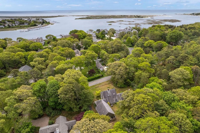 181 Pleasant St, South Yarmouth, MA 02664 - aerial view of property and surrounding area featuring a nearby body of water