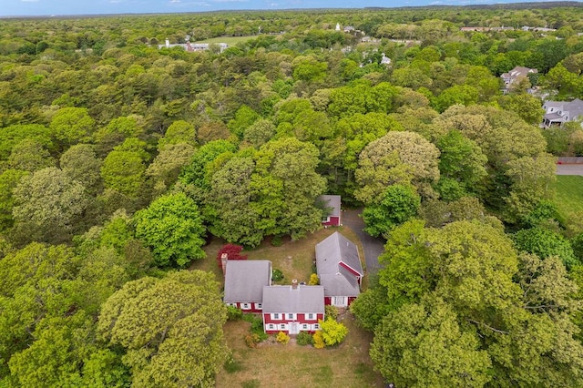 181 Pleasant St, South Yarmouth, MA 02664 - drone / aerial view of a heavily wooded area