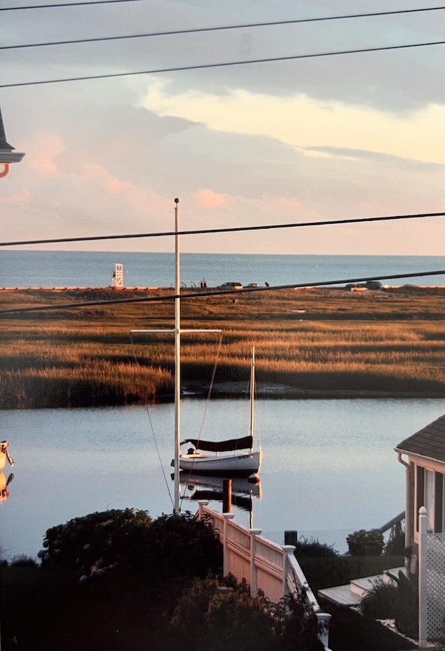 16 Beach View Rd, West Dennis, MA 02670 - water view with a dock and boat lift