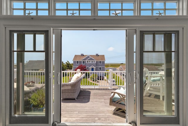 16 Beach View Rd, West Dennis, MA 02670 - doorway with wood finished floors