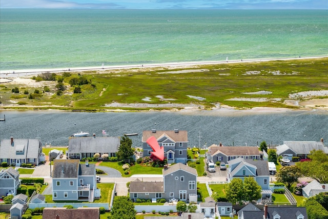 16 Beach View Rd, West Dennis, MA 02670 - aerial perspective of suburban area with waterfront with a beach