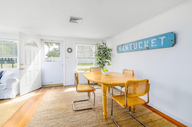 429 Paines Creek Rd, Brewster, MA 02631 - dining area with wood finished floors and baseboards