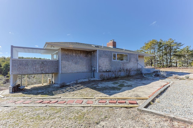 view of back of property