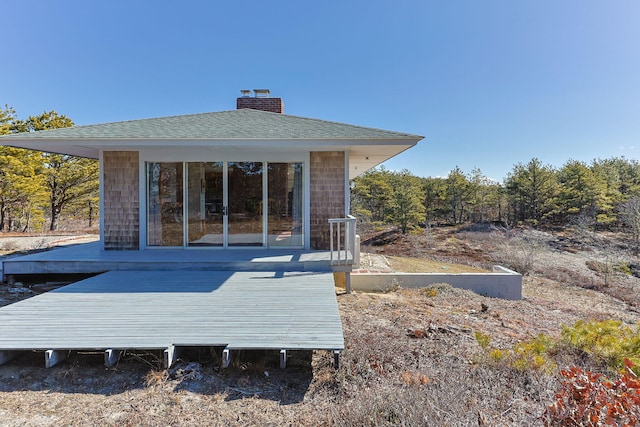 view of back of property