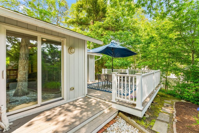 12 Running Light Way, Mashpee, MA 02649 - wooden deck with outdoor dining space