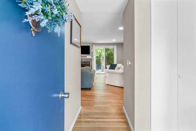 12 Running Light Way, Mashpee, MA 02649 - corridor with wood finished floors, recessed lighting, and baseboards