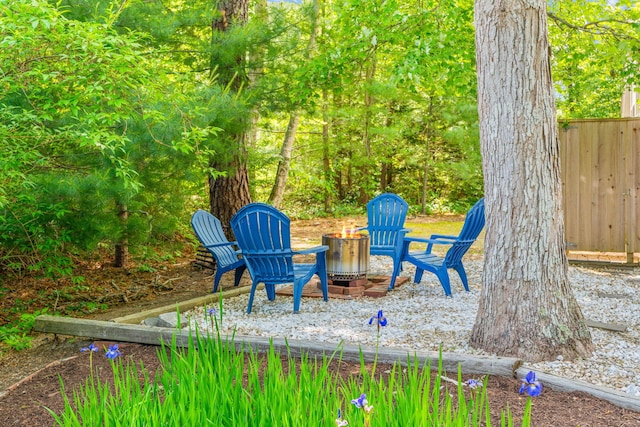 12 Running Light Way, Mashpee, MA 02649 - view of yard with an outdoor fire pit