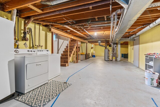 12 Running Light Way, Mashpee, MA 02649 - unfinished below grade area with stairway, washer and dryer, and water heater