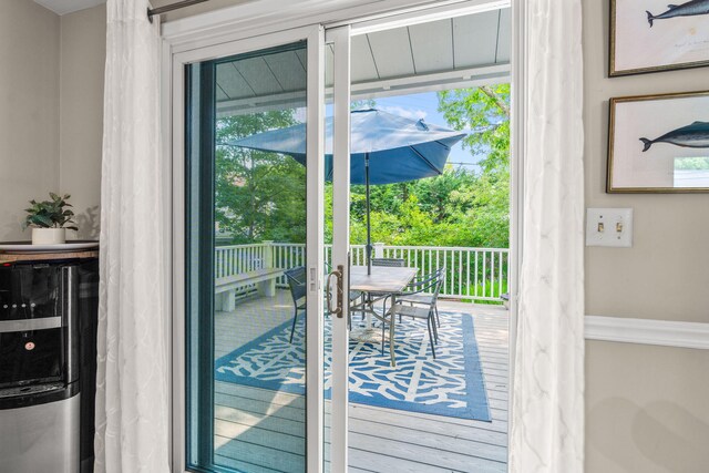 12 Running Light Way, Mashpee, MA 02649 - doorway to outside with wine cooler