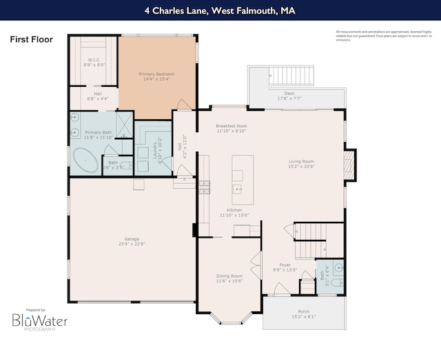 4 Charles Ln, Falmouth, MA 02540 - property floor plan