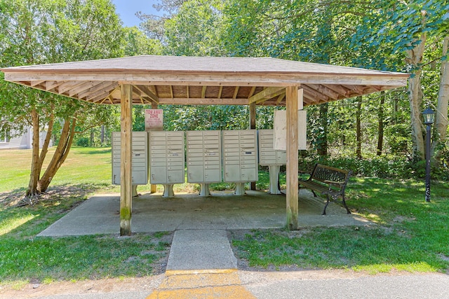 2 Englewood Dr Unit H-1, Harwich, MA 02645 - view of home's community featuring mail area, a carport, a yard, and a gazebo