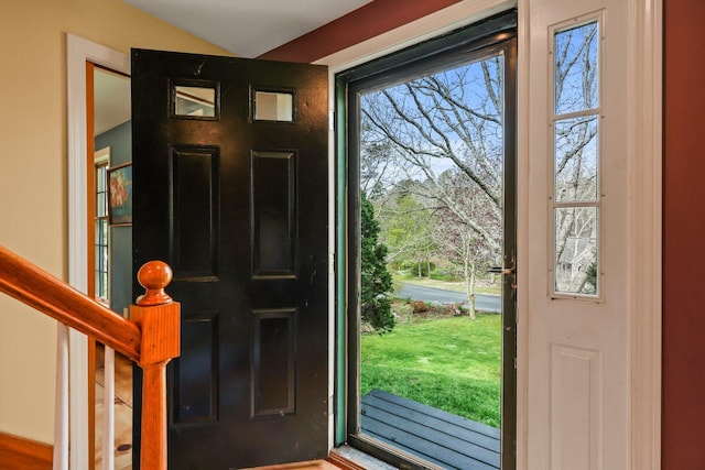 view of foyer entrance