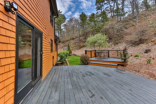 view of wooden terrace