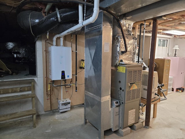 13 Quail Hollow Cir, Sandwich, MA 02563 - utility room with water heater and heating unit