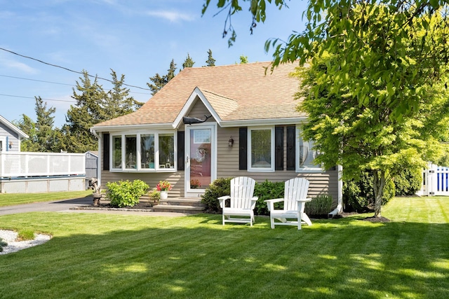 44 Buttermilk Way, Buzzards Bay, MA 02532 - view of front of home with entry steps and a shingled roof