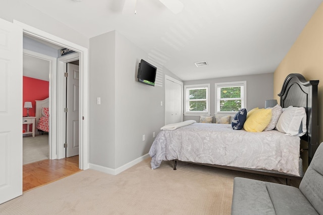 44 Buttermilk Way, Buzzards Bay, MA 02532 - carpeted bedroom with ceiling fan and baseboards