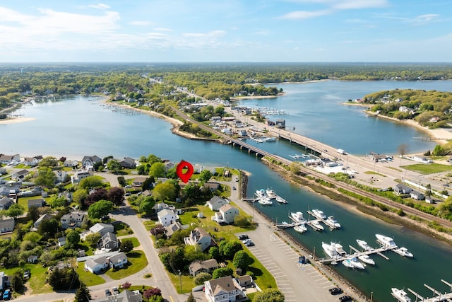 44 Buttermilk Way, Buzzards Bay, MA 02532 - bird's eye view of a nearby body of water and numerous boat docks
