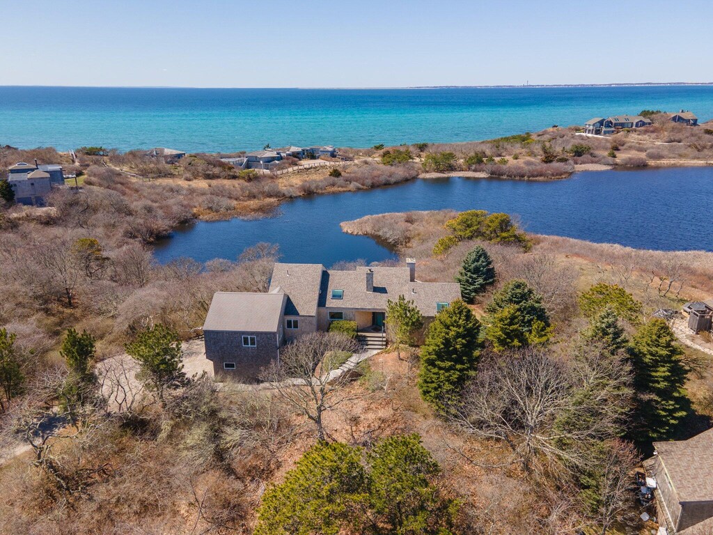 39 Cormorant Rd, Truro, MA 02666 - aerial view with a water view