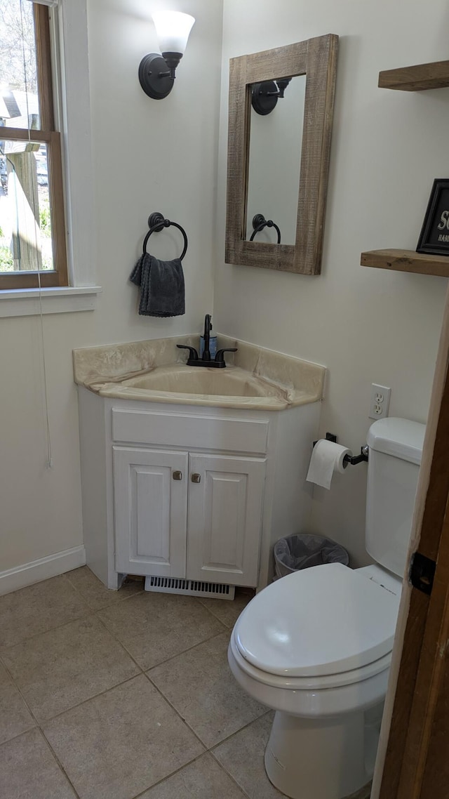 532 S Orleans Rd, Orleans, MA 02653 - half bath featuring vanity and tile patterned flooring