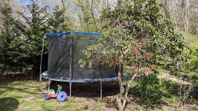 532 S Orleans Rd, Orleans, MA 02653 - view of grassy yard featuring a trampoline