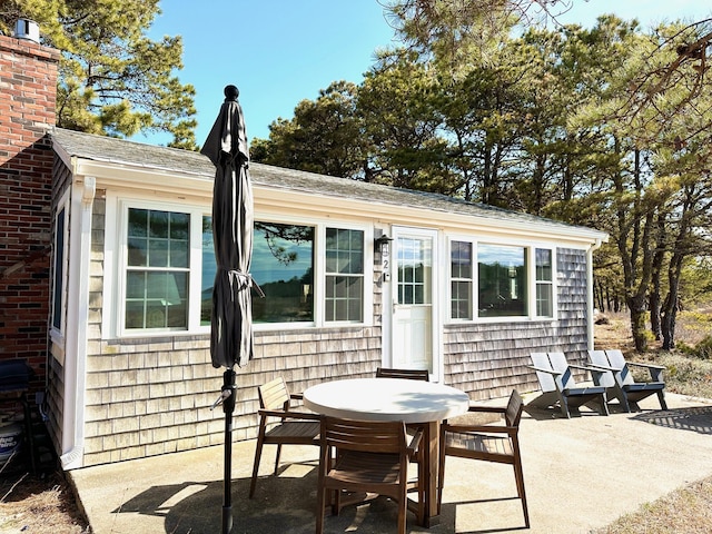 100 Hiawatha Rd Unit B, Wellfleet, MA 02667 - back of property featuring a patio