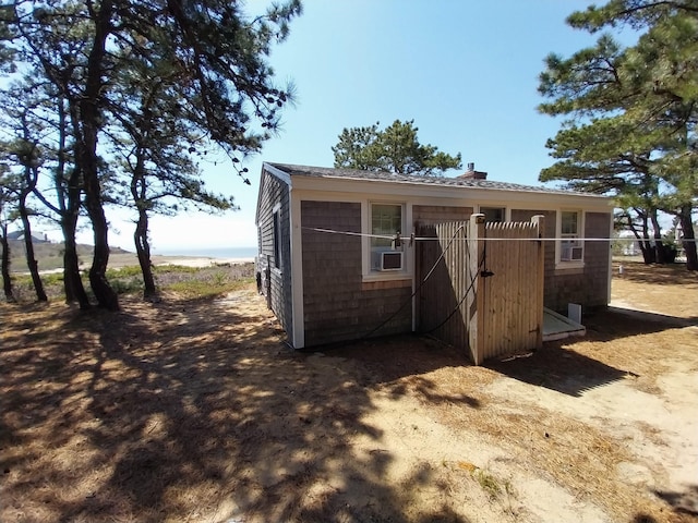 100 Hiawatha Rd Unit B, Wellfleet, MA 02667 - view of outbuilding featuring an outbuilding and cooling unit