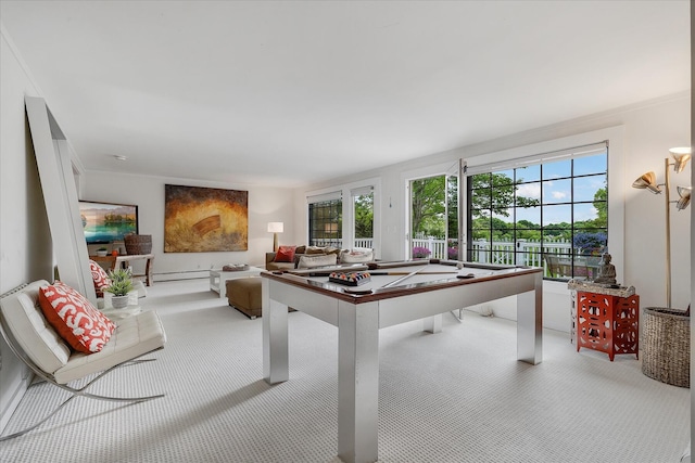 117 Parker Rd, Osterville, MA 02655 - playroom featuring carpet flooring and a baseboard heating unit