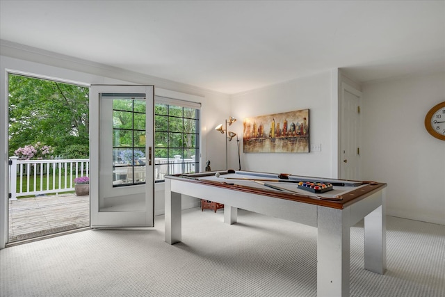 117 Parker Rd, Osterville, MA 02655 - rec room with carpet floors and billiards