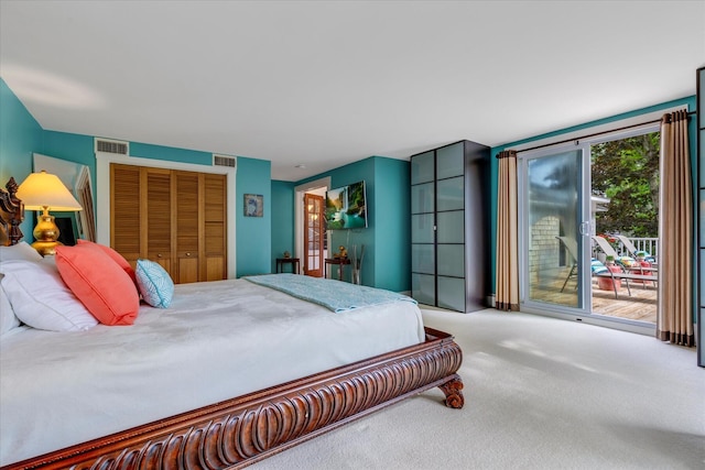 117 Parker Rd, Osterville, MA 02655 - bedroom featuring access to outside, carpet, and a closet