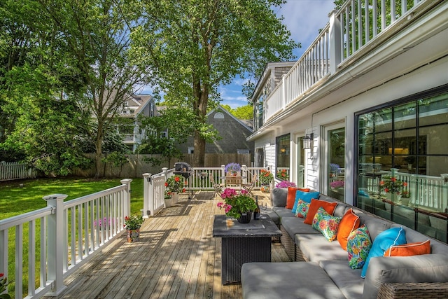 117 Parker Rd, Osterville, MA 02655 - wooden terrace featuring an outdoor hangout area