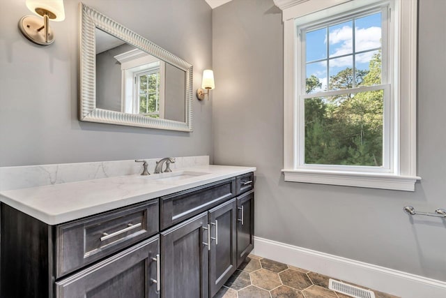 bathroom featuring vanity