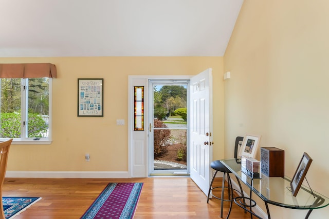 240 Surf Dr, Mashpee, MA 02649 - entryway featuring wood finished floors and baseboards