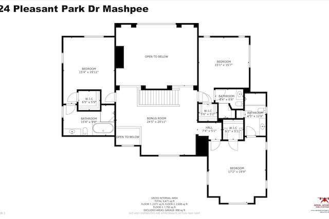 24 Pleasant Park Dr, Mashpee, MA 02649 - view of floor plan / room layout