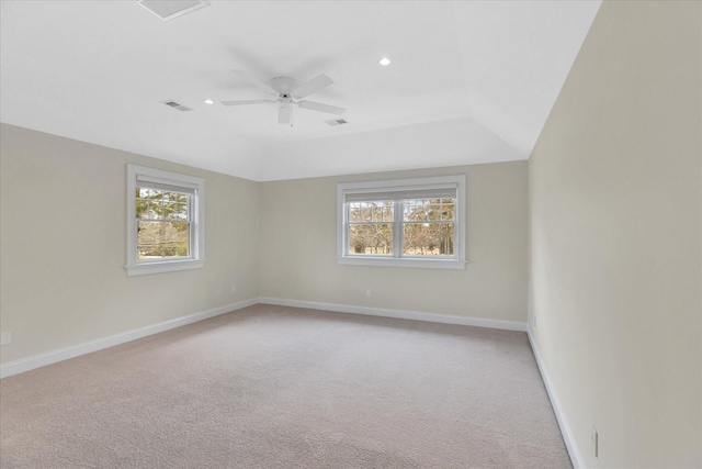 24 Pleasant Park Dr, Mashpee, MA 02649 - unfurnished room with healthy amount of natural light, light colored carpet, ceiling fan, and recessed lighting