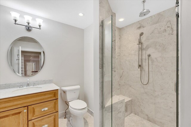 24 Pleasant Park Dr, Mashpee, MA 02649 - full bathroom featuring a stall shower and vanity