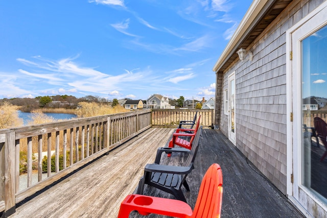 133 Breakwater Shores Dr, Hyannis, MA 02601 - deck with a residential view and a water view