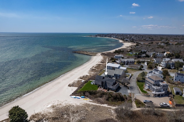 133 Breakwater Shores Dr, Hyannis, MA 02601 - aerial view featuring a view of the beach and a water view