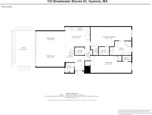 133 Breakwater Shores Dr, Hyannis, MA 02601 - view of layout
