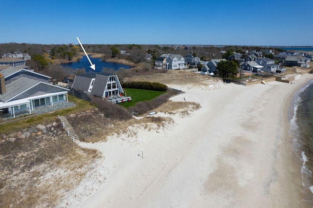 133 Breakwater Shores Dr, Hyannis, MA 02601 - birds eye view of property featuring a residential view and a water view