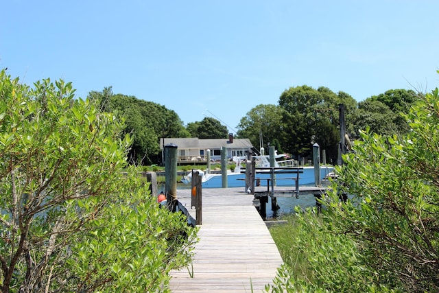 view of dock