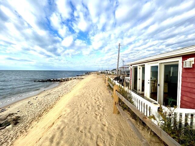 water view with a beach view