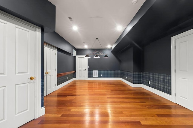 interior space featuring hardwood / wood-style flooring