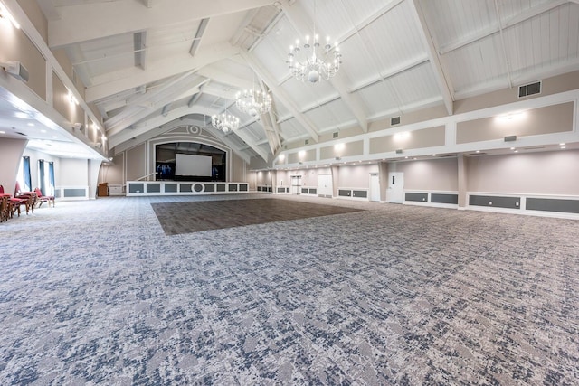 12 Kettle Ln, Mashpee, MA 02649 - lobby featuring high vaulted ceiling and beamed ceiling