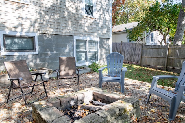 56 S Yarmouth Rd, Dennis, MA 02638 - view of patio / terrace with a fire pit