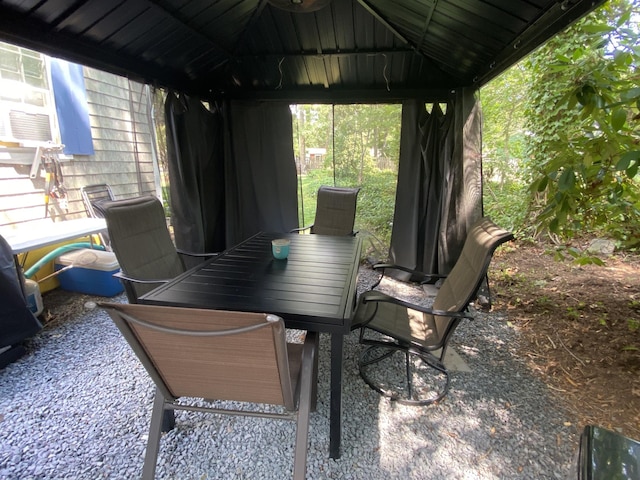 9 Bayberry Ln, South Dennis, MA 02660 - view of patio featuring a gazebo