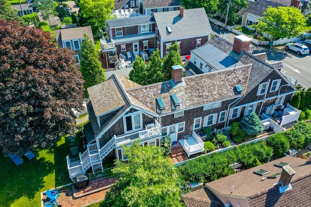54 Commercial St Unit 3, 4, 5, 6, Provincetown, MA 02657 - birds eye view of property with a residential view