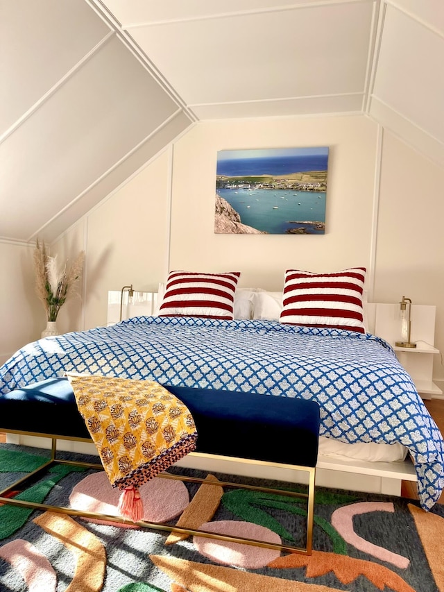 54 Commercial St Unit 3, 4, 5, 6, Provincetown, MA 02657 - carpeted bedroom featuring lofted ceiling